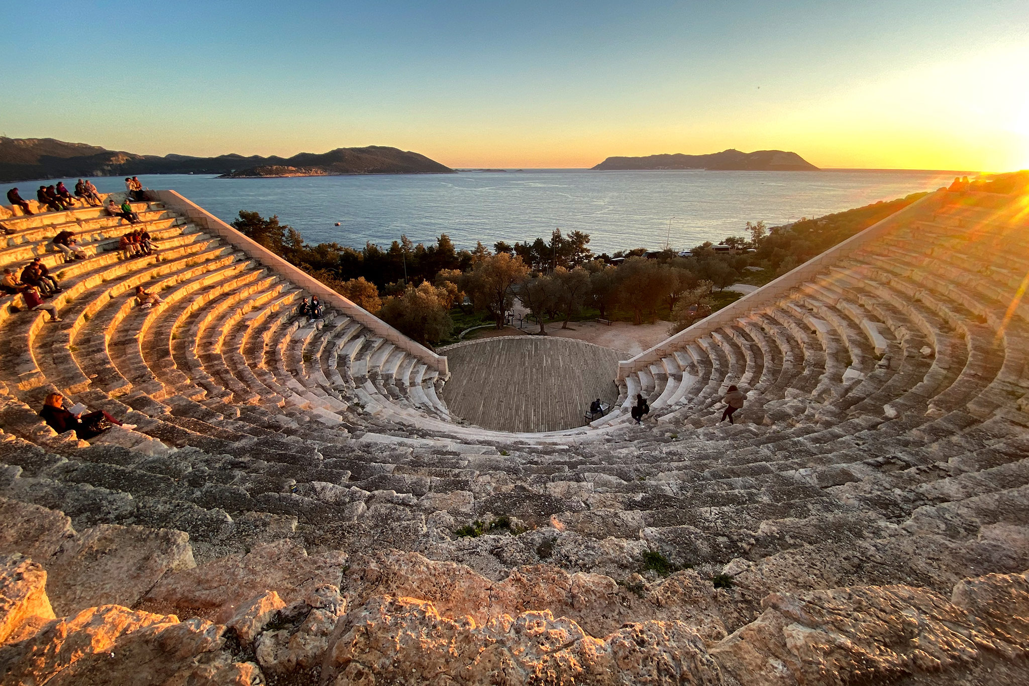The ancient Greek theatre, Antiphellos, Kaş